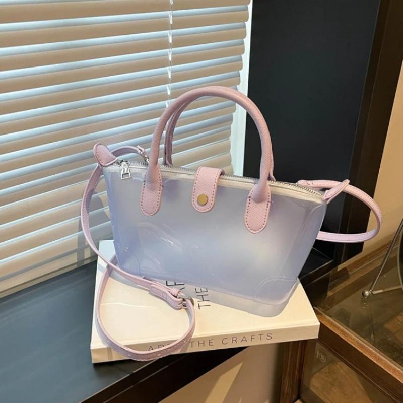 Fashion Candy Semi-transparent Women's Shoulder Bags Summer Hot Sale Advanced Sense Versatile Large Capacity Crossbody Bag