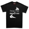 Mens Stairway To Heaven or Highway To Hell T-Shirt Tee Top T-Shirt