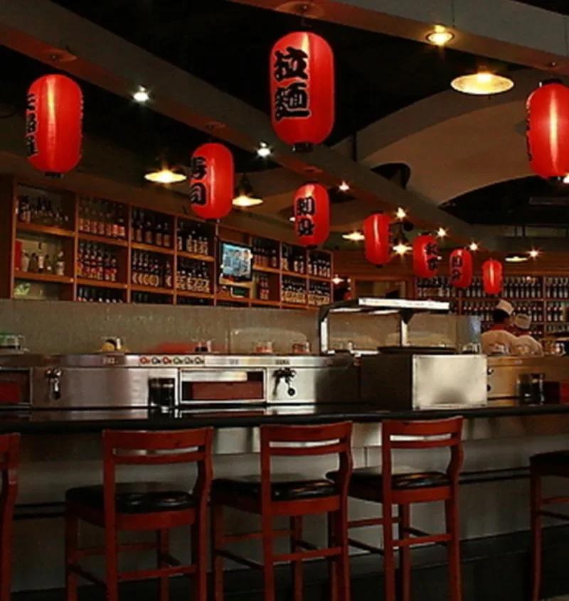 Waterproof 10Inch Japanese Style Hanging Lantern Bistro Ramen Sashimi Cuisine Restaurant Sake Tea Bar Decor Lantern