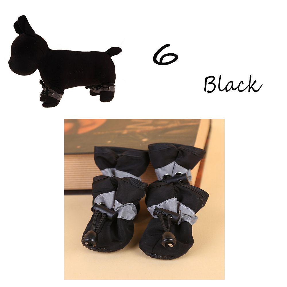 4pcs New Protective Fashion Dog Shoes Puppy Warm Boots Waterproof Anti-slip Footwear