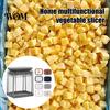 Einfacher Gemüseschneider Pommes Frites Schneider, mit sichtbarer Box großer Kapazität, Edelstahlklingen Handheld Schneider Schnelles Schneidwerkzeug, für die Küche