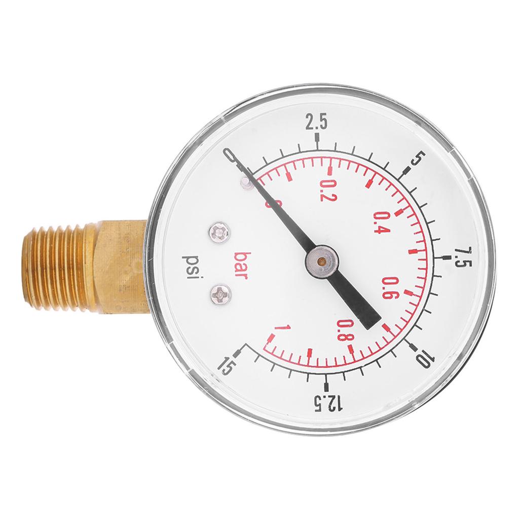 Mini Low Pressure Gauge For Fuel Air Oil Or Water 015psi01bar BSPT