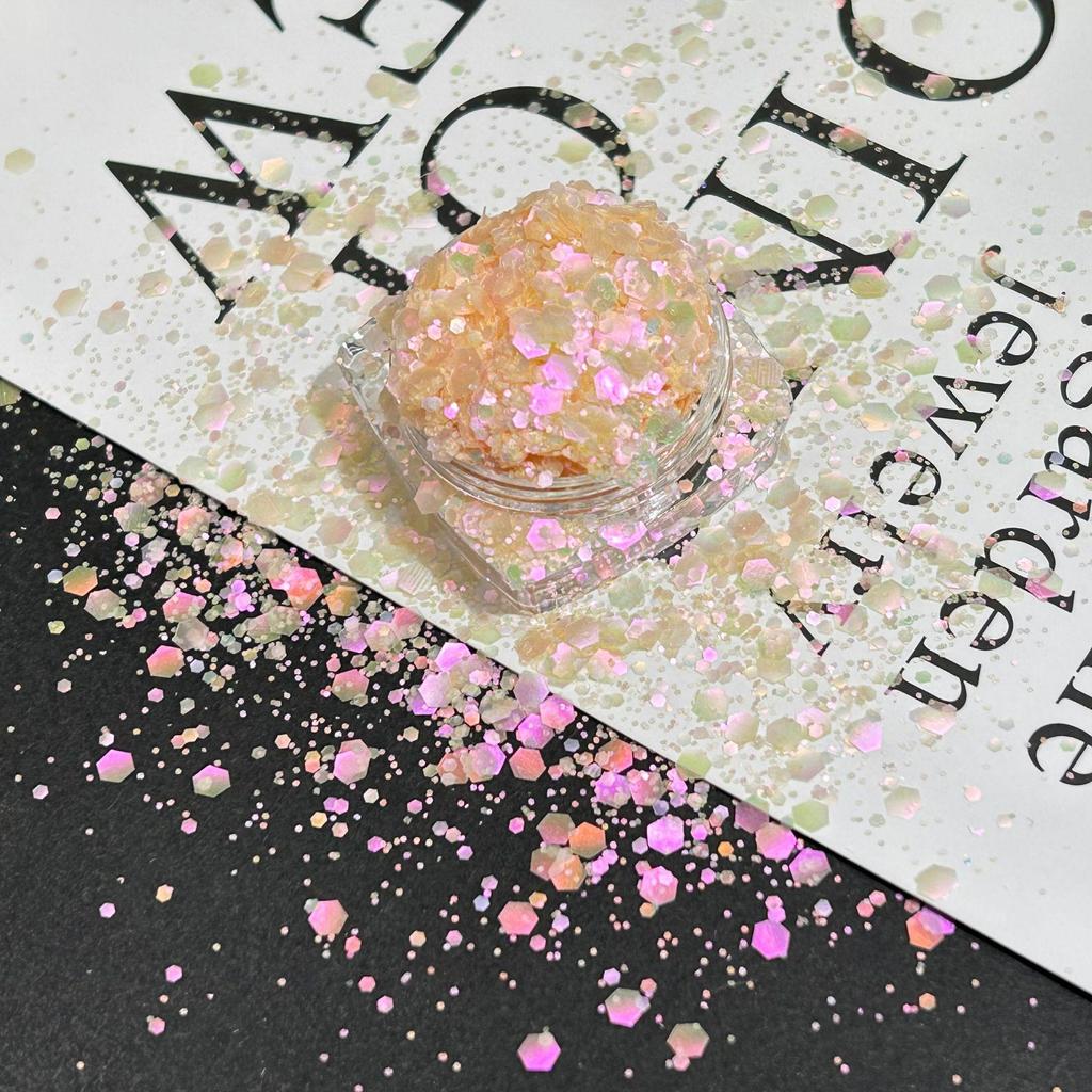 Polarized Pastel Ultra-Thin Large Sequin Nail Art Decorations