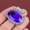 Faceted African Amethyst Pendant Vintage Gemstone Pendant 925 Sterling Silver Pendant African Amethyst Jewelry Handmade Pendant For Gifts