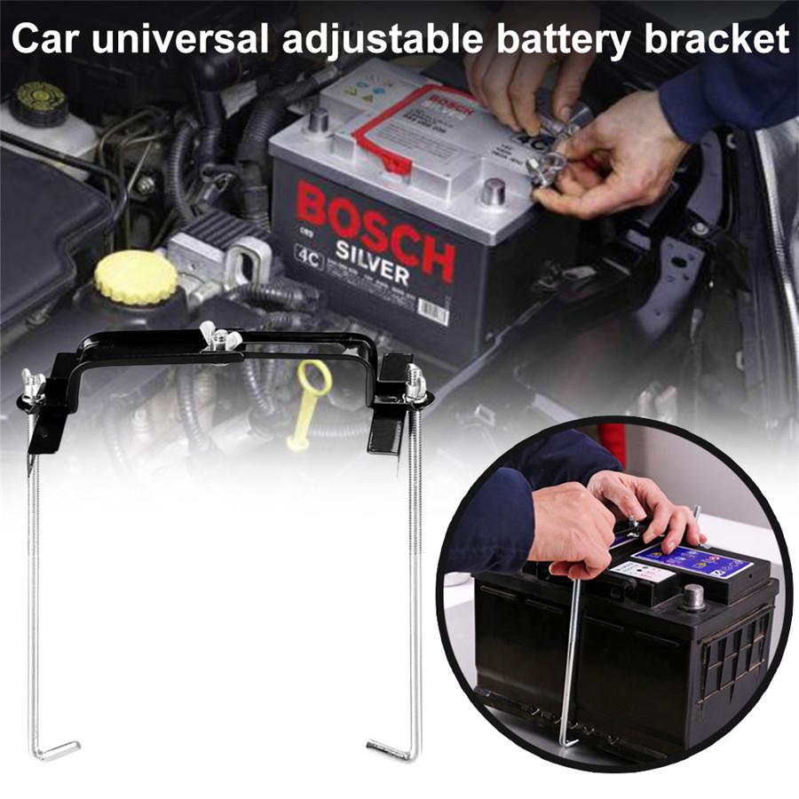 Car Storage Battery Holder Adjustable Stabilizer Metal Rack Mount Bracket Stand