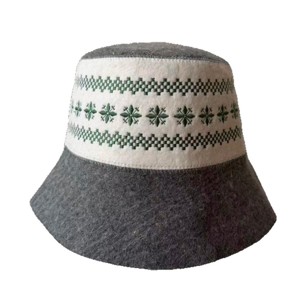 Wool Felt Material Wool Felt Hat Heat Resistant Banya Cap New Sauna Hat  Steam Room Use