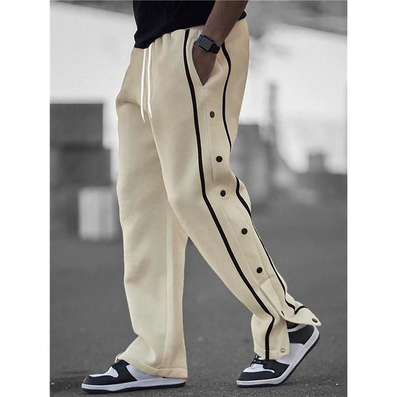 Men's Button Casual Pants Urban Retro Men's Comfortable Fashion Fashion Casual Pants With Cuffs