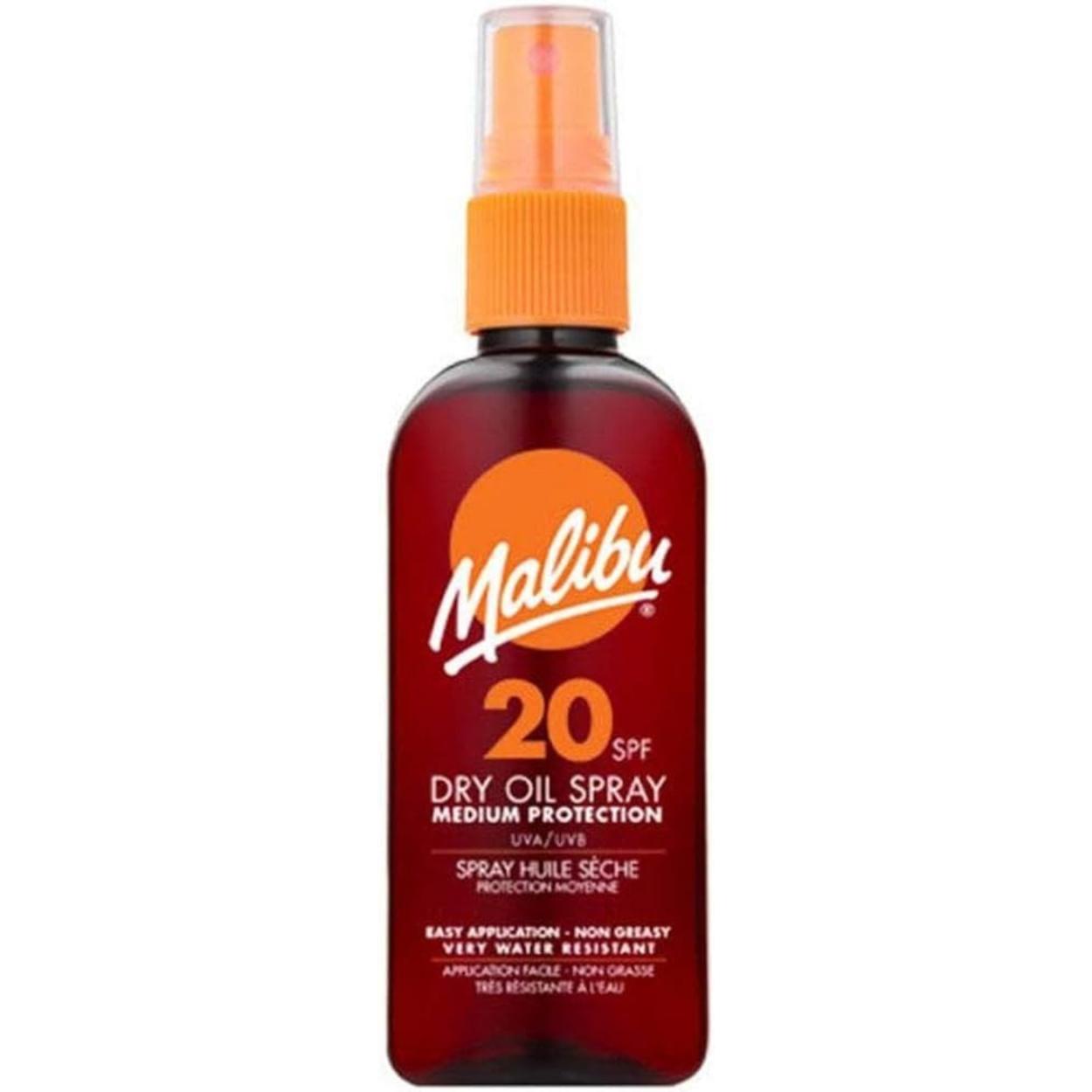 Malibu Dry Oil Spray SPF20 Tanning Oil 100ml