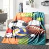 Custom Name Ball Sports Theme Printed Blanket - Perfect for Couch, Bed, Travel & Outdoor Use | Machine Washable, Cozy & Durable.