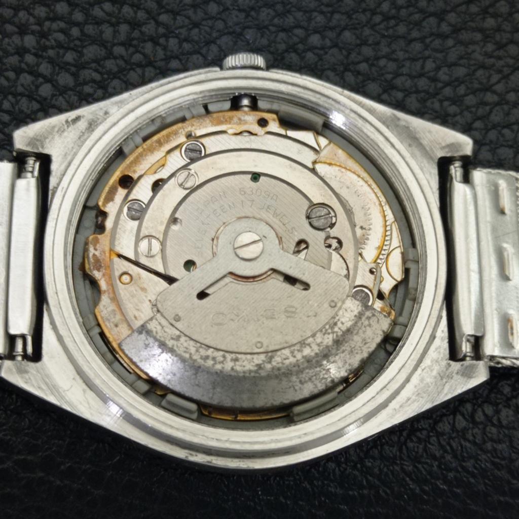 SEIKO 5 AUTOMATIC JAPAN 6309A MENS VINTAGE GREEN COLOR DIAL WATCH a702710-1 R210-a702710