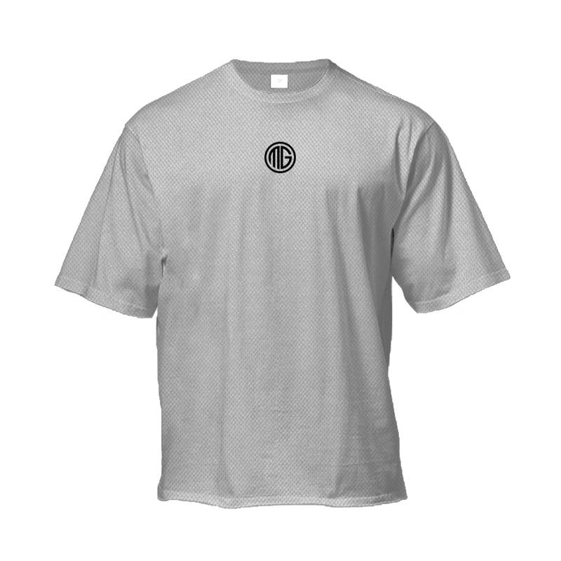 Do The Work  Oversized Mens Dropped Shoulder Bodybuilding Fitness Workout Mesh Summer Loose Quick Dry Gym Sports Printed T-shirt
