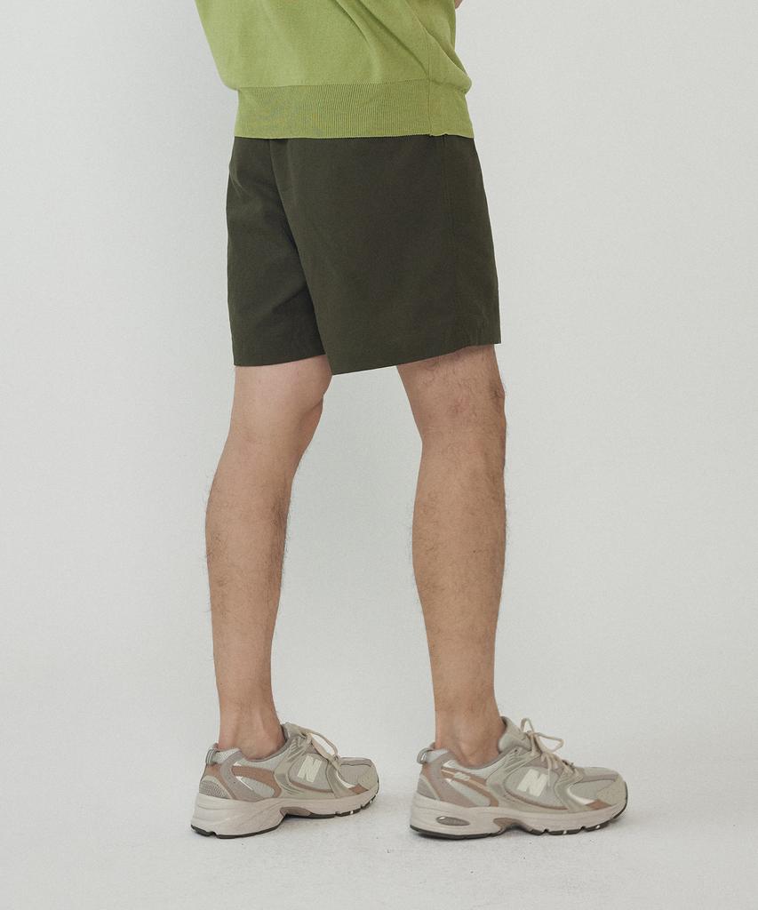 ANALOG MOOD Linen Shorts (Khaki)