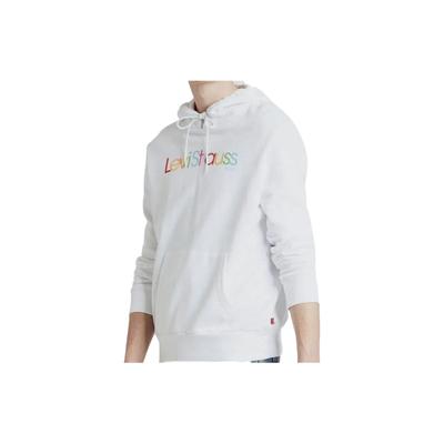 Levis Colorful Letter Pattern Hoodie Unisex Hoodies White 19622-0069