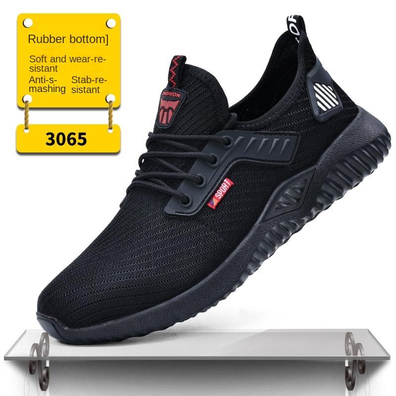 Labor Insurance Shoes, Smash-proof and Puncture-proof Safety Shoes, Lightweight and Breathable Steel Head Shoes