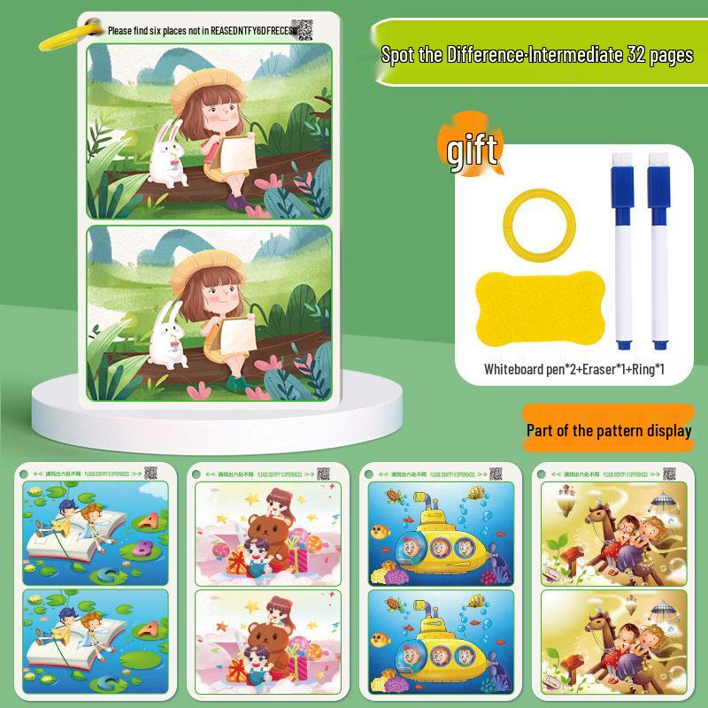 Children s Find the Difference Maze Book: Educational Brain Training for Ages 3-6