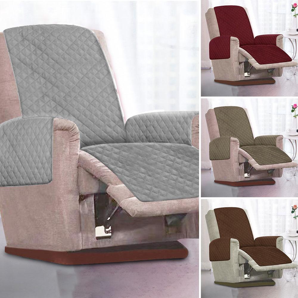 Recliner Chair Cover Slipcover for Armchairs Washable Sofa Couch with Adjustable Elastic Strap Furniture Protector for Room