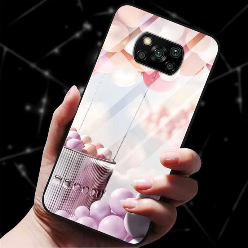 

For Xiaomi Poco X3 Pro Case Tempered Glass Back Cover Case For POCO X3 NFC Redmi Note 9 9s 9 s Pro Phone Case Poco X 3 Pro NFC Redmi Note 9S