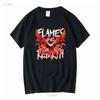 Square Enix Final Fantasy XVI FLAMES OF REBIRTH T Shirt Japaneseoriginal Vintage Washed Versatile Streetwear Stylish Slightly