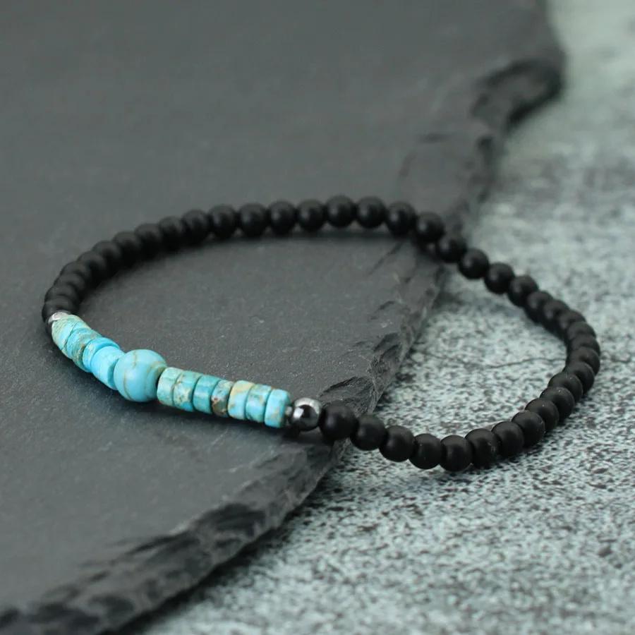 Bohemia Emperor Stone Bracelet Unisex 4mm Small Beads Braslet Gemstone Stretch Beaded Braclet Leisure Pulseira Accessories Joias
