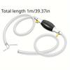 Portable Siphon Pump Flexible Hose Ideal for Gas Oil Water & Fuel Transfer