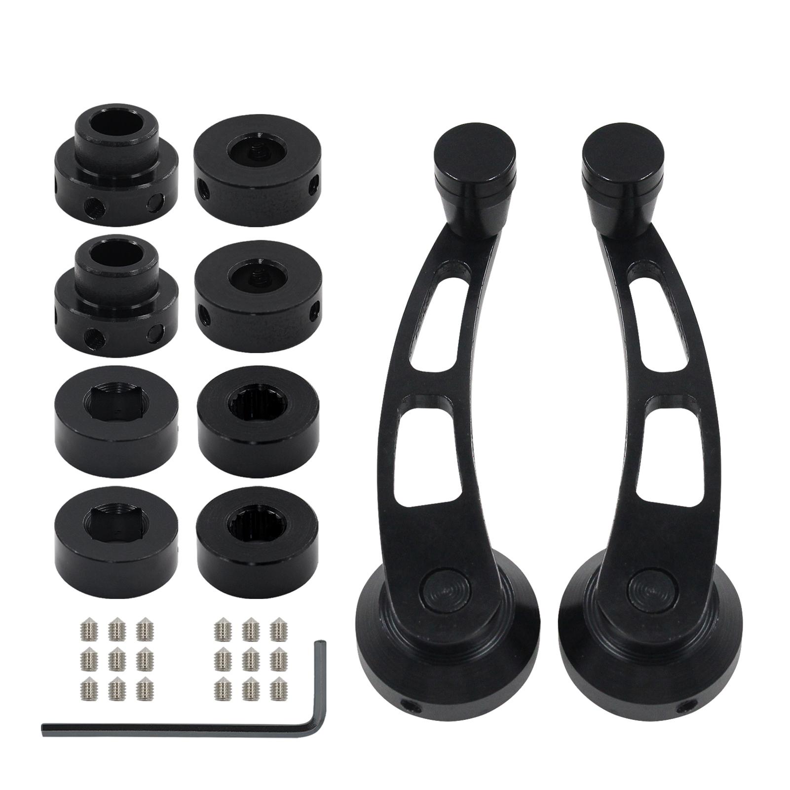 

Window Crank Handle Winder Universal Car Wagon Door Window Crank Handle Winder 1 Pair Black чёрный