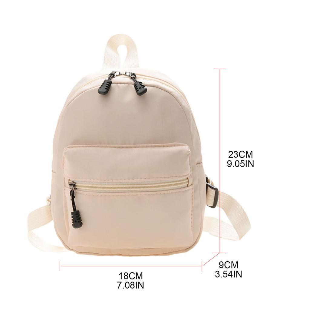 Mini Travel Backpack for Women Solid Color Backpack Students School Bookbag Female Nylon Knapsack Girl Casual Rucksacks