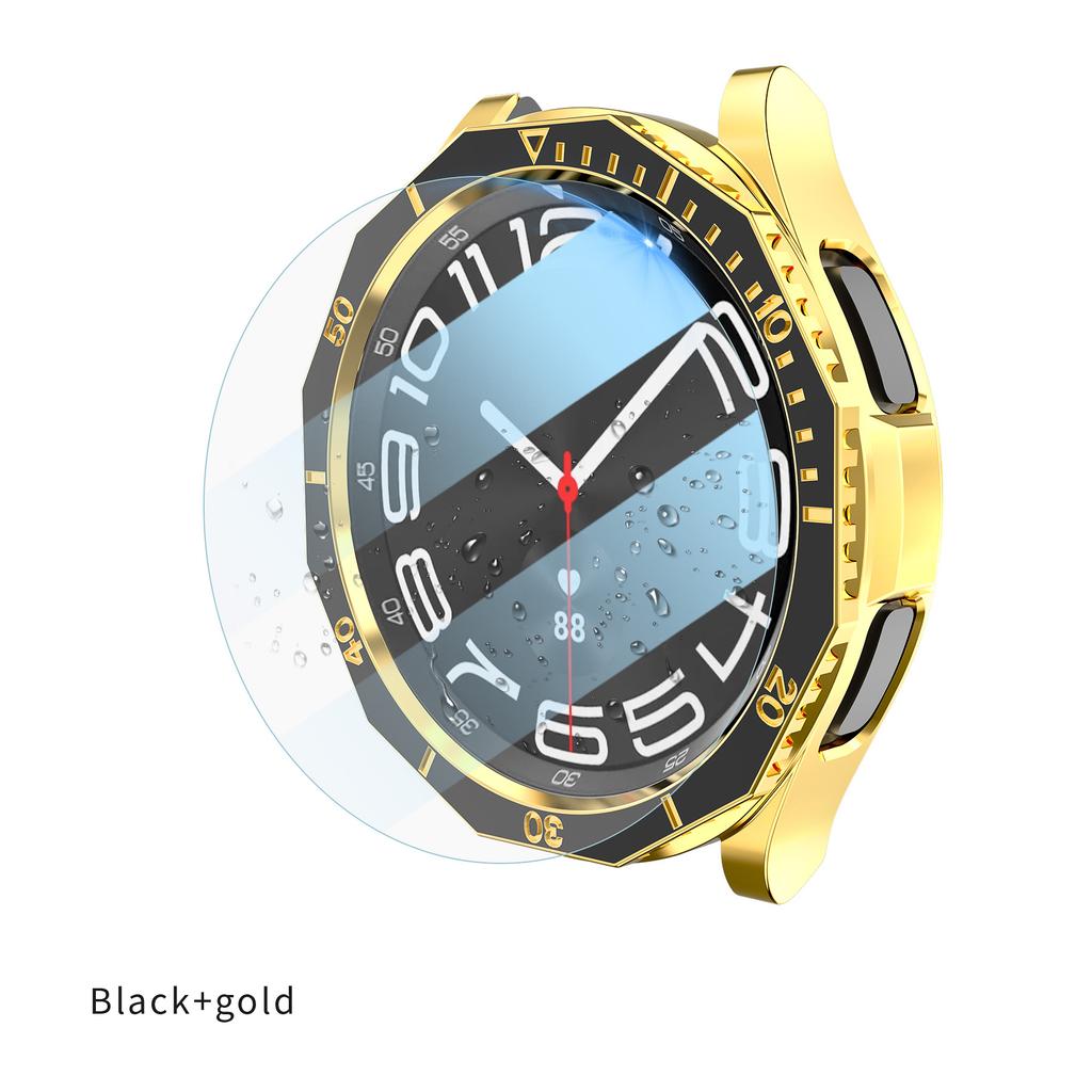 3 in 1 Case+Bezel Ring+Glass Film For Samsung Galaxy Watch 6 Classic 47MM 43MM Screen Protector Galaxy Watch 6 Classic Bumper