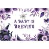 Halloween Decorations Baby Shower Backdrop A Baby Is Brewing Ghost Witch Cauldron Floral For Photo Studio Halloween Party Decor