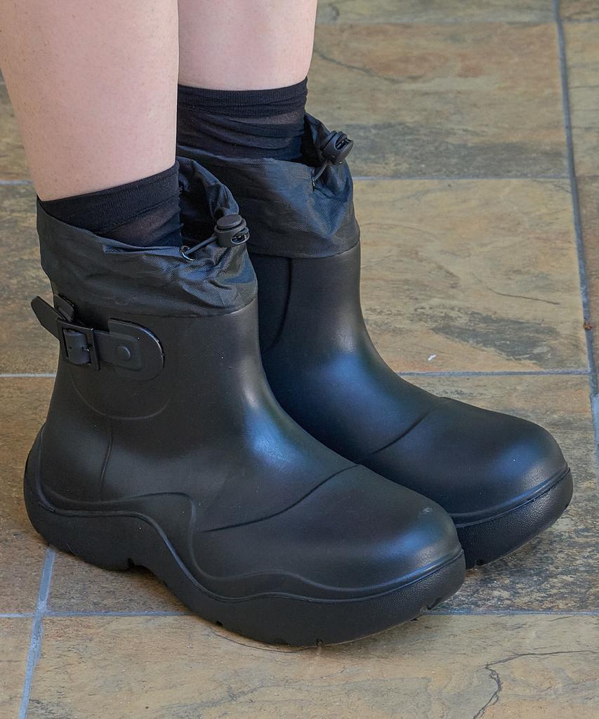 Shoehi Rose String Belt Rain Boots (3 Colors)_R0017