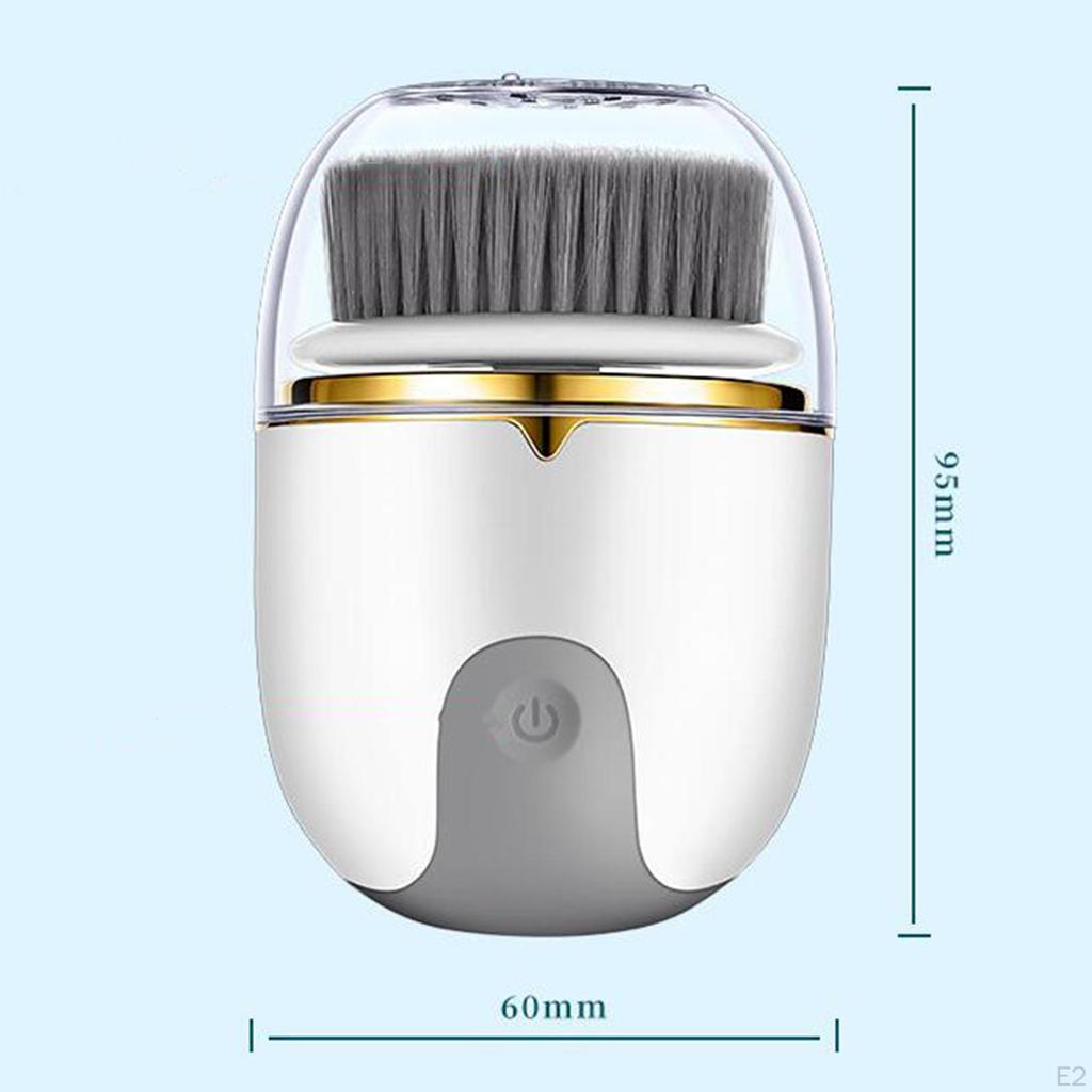 Electric Facial Cleansing Brush Rechargeable with 3 Exfoliating Heads Deep spa for