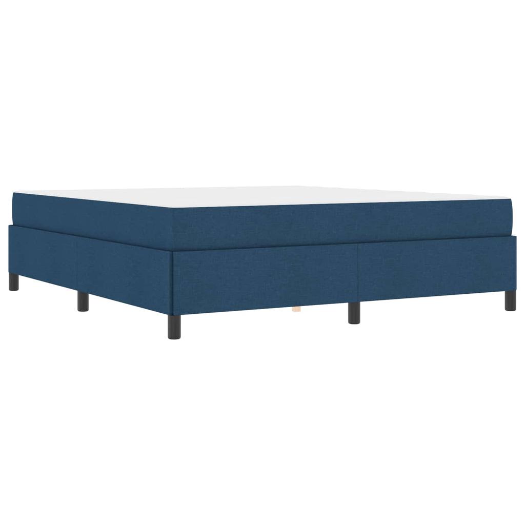 Box Spring Bed Blue 180 x 200 cm Fabric