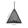 Triangular Hanging Mesh Bag with Hook Camping Organizer Mesh Hanging Basket Net Camping Dry Net Outdoor Zipper Storage Bag
