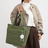 Women's Shoulder Bag Large Capacity Handbag Solid Color Commuter Bag
