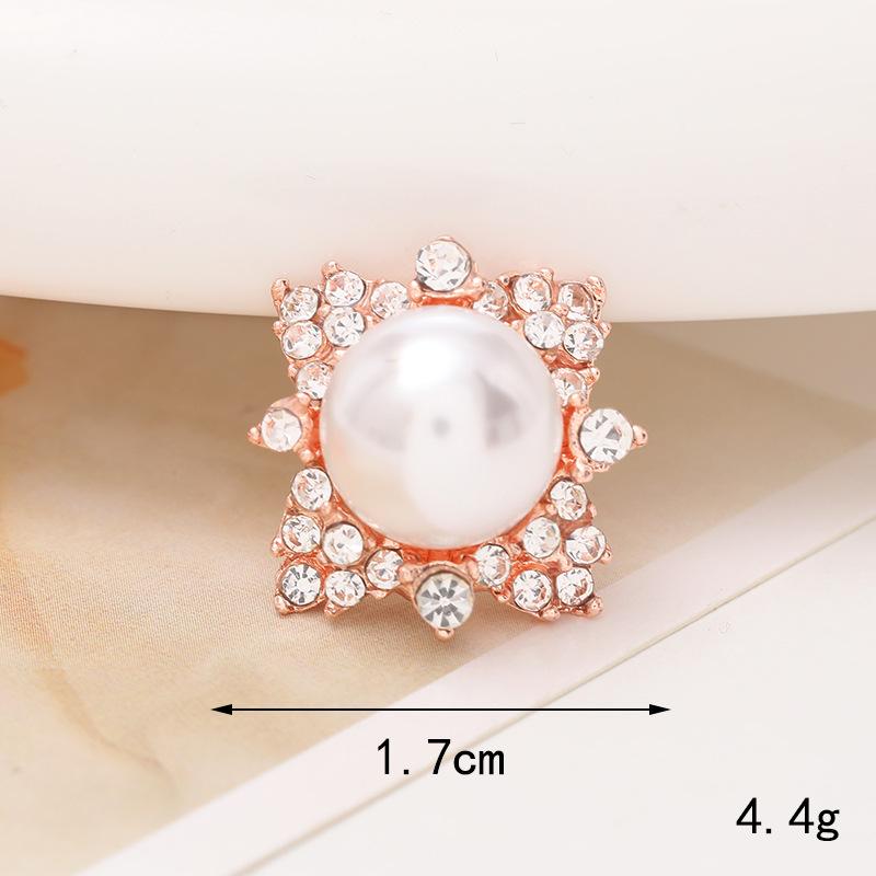 Pearl Flower Five-Petal DIY Phone Case Teardrop Clog Embellishments