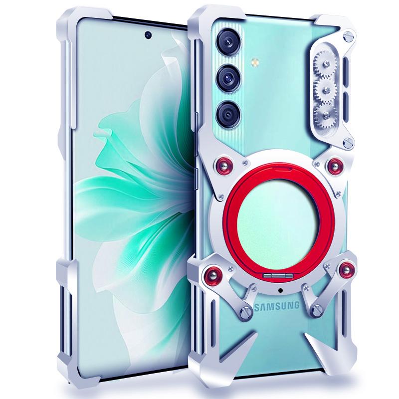 Luxus Thor Heavy Duty Rüstung Metall Aluminium Handyhülle für Samsung Galaxy M56 M55 M35 M36 M15 F56 C55 Rückseite Fundas Coques Bumper