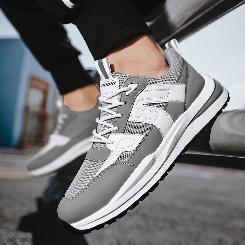 Herrenschuhe Herbst neu Mesh atmungsaktiv Dad-Schuhe leicht und bequem weiche Sohle Farbabstimmung Sportschuhe atmungsaktiv und bequem