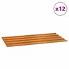 VidaXL Panneaux de toiture 12 pcs rouillé 80x44 cm Acier corten 151972