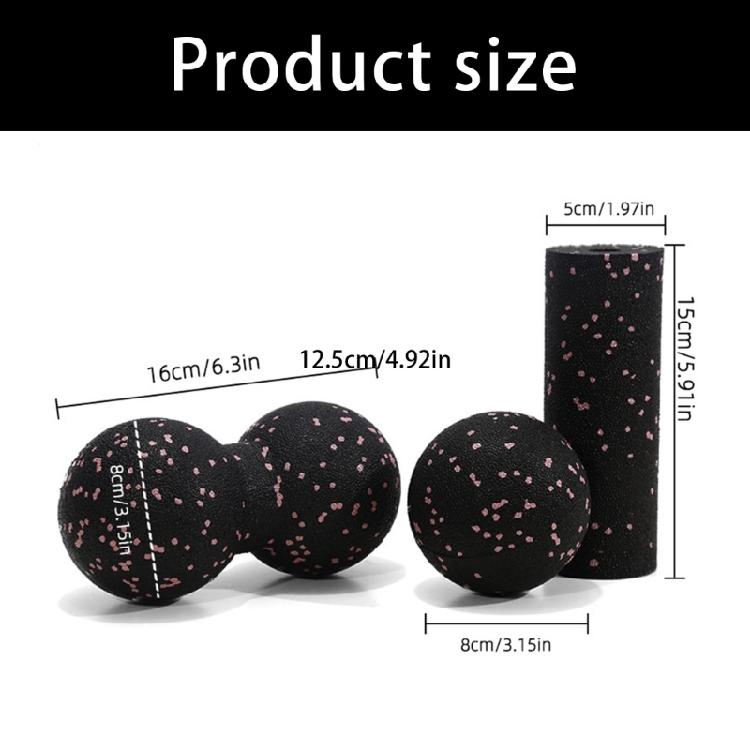 Exercise Ball And Muscle Recovery Roller Set Light Weigh Design Yoga Sphere And Massage Roller For Yoga Pilates Training