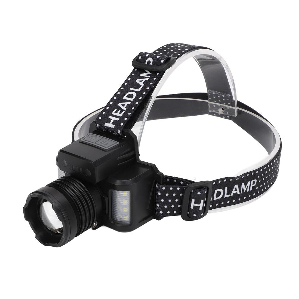 30W LED Headlamp Rechargeable Water Resistant Super Bright White Laser LED Zoomable Headlamp with