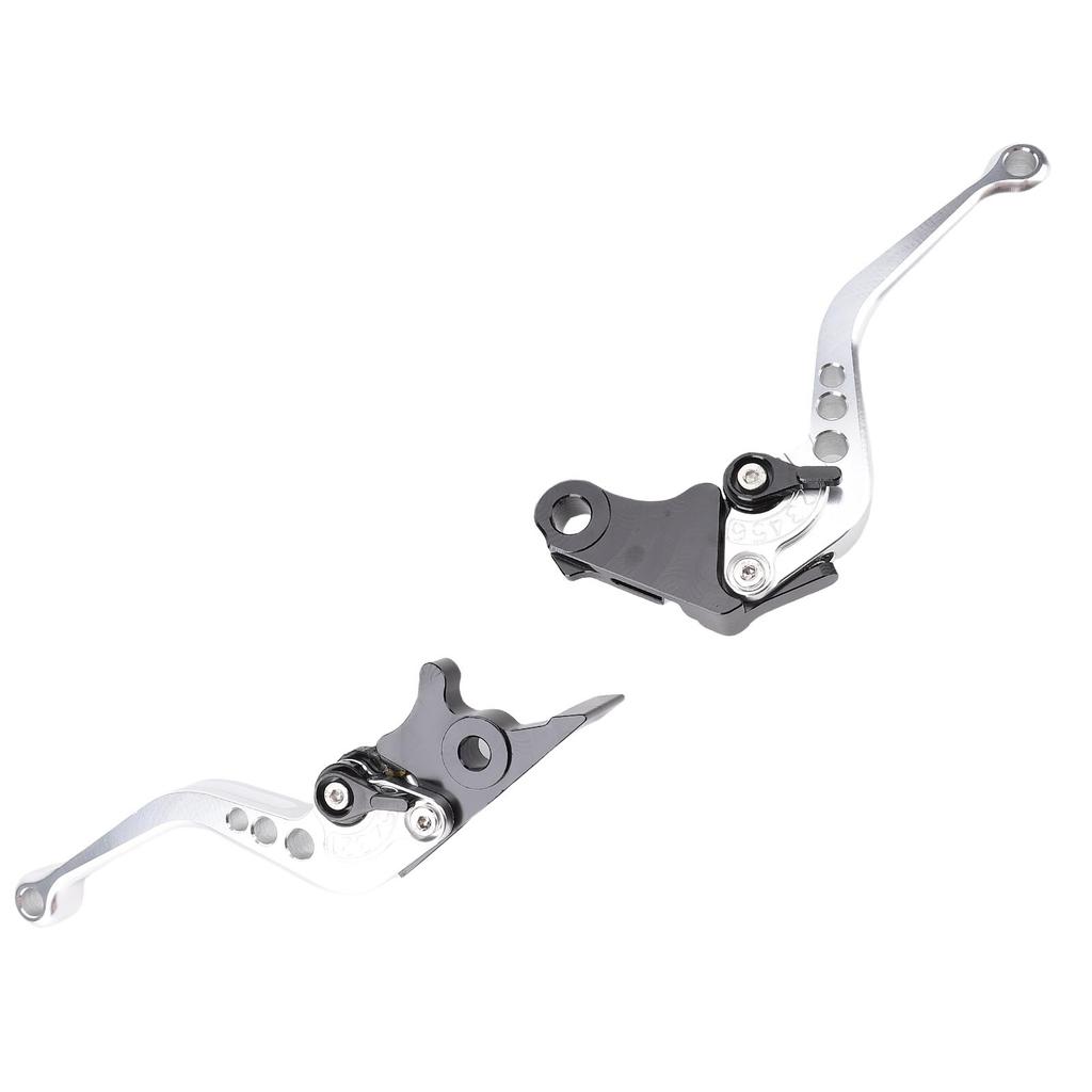 Brake Clutch Lever Aluminum Alloy Anodized Adjustable Motorcycle Hand Lever Replacement for GB350S CB350 RS Silver