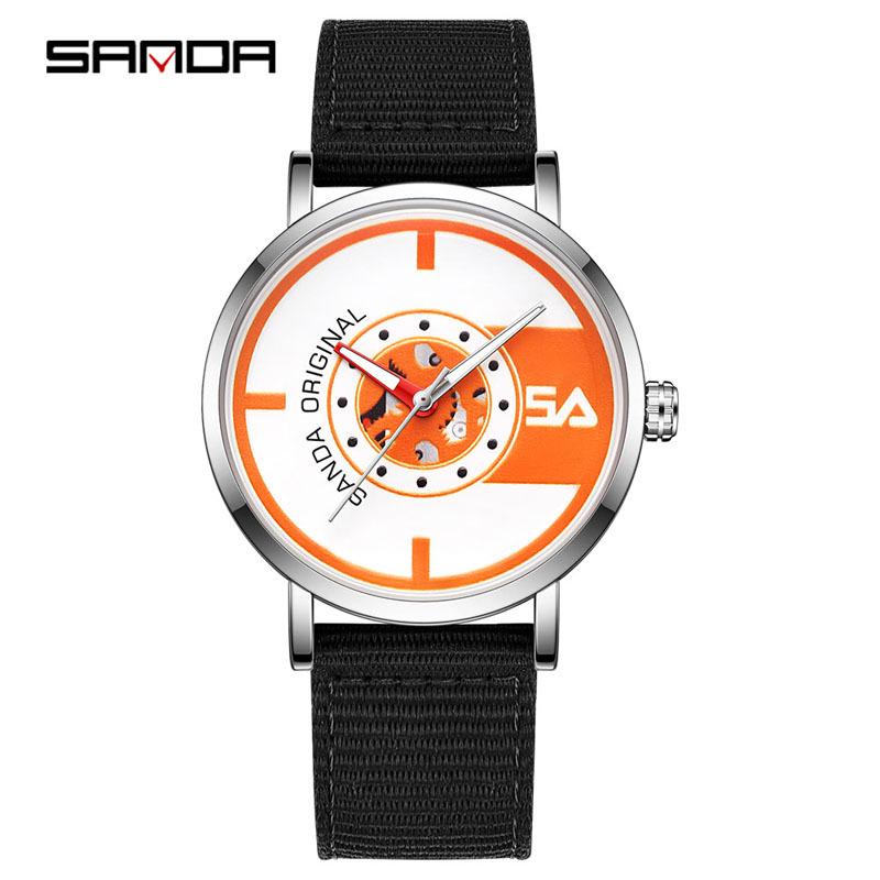 Sanda Casual Waterproof Luminous Quartz Sports Watch