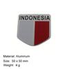 Premium Indonesia National Flag for Laptop Wall Accessories car Engine Hood Fender trunk Tail Rear Decal Emblem Badge Sticker