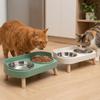 Metal Bowl Cat Feeding Bowl Adjustable Height Dog Food Water Bowl  Household Pet Supply