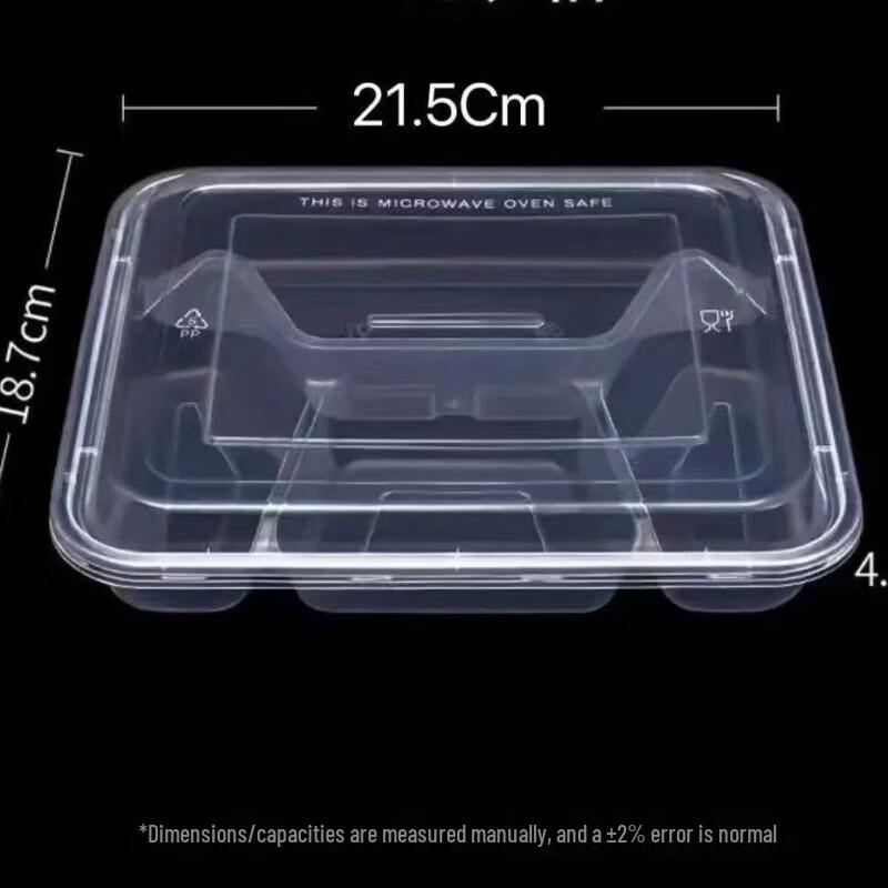 

Saikeyou Thickened Disposable Plastic Food Containers with Lids