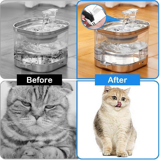 12 Piece Cat Fountain Sponge Replacement Cat Water Fountain Filters Pre-Filter Sponges Foam Sponges Cat Fountain Sponge Filter for 92oz/2.8L Cat Pet