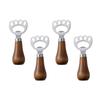 Y3NA 4pcs Stainless Steel Vertical Beer Bottles Openers with Handle Drink Lid Remover for Home Use Kitchen Accessories
