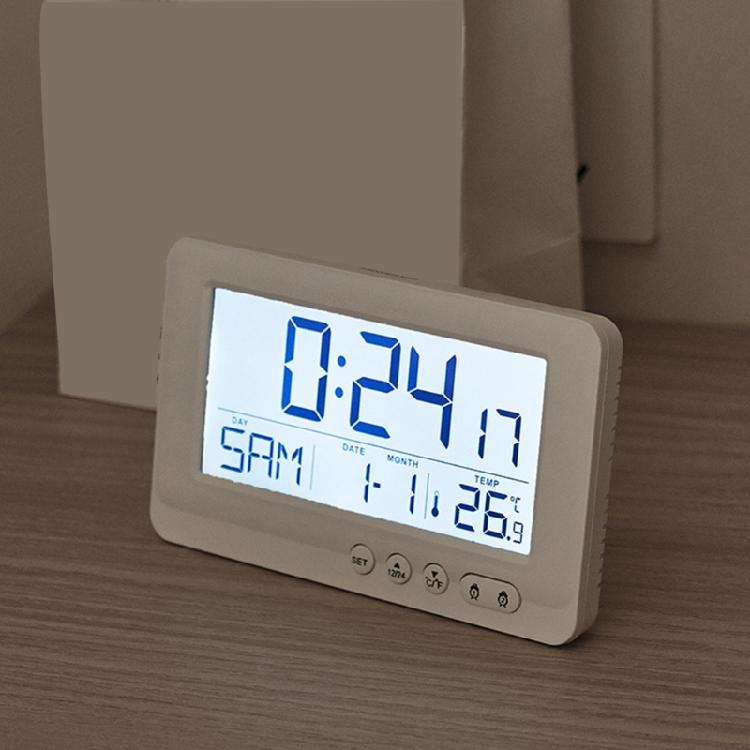 Functional Bedsides Digital Alarm Clock Stylish Digital Alarm Clock with Alarms Date Temperature Display for Track Time