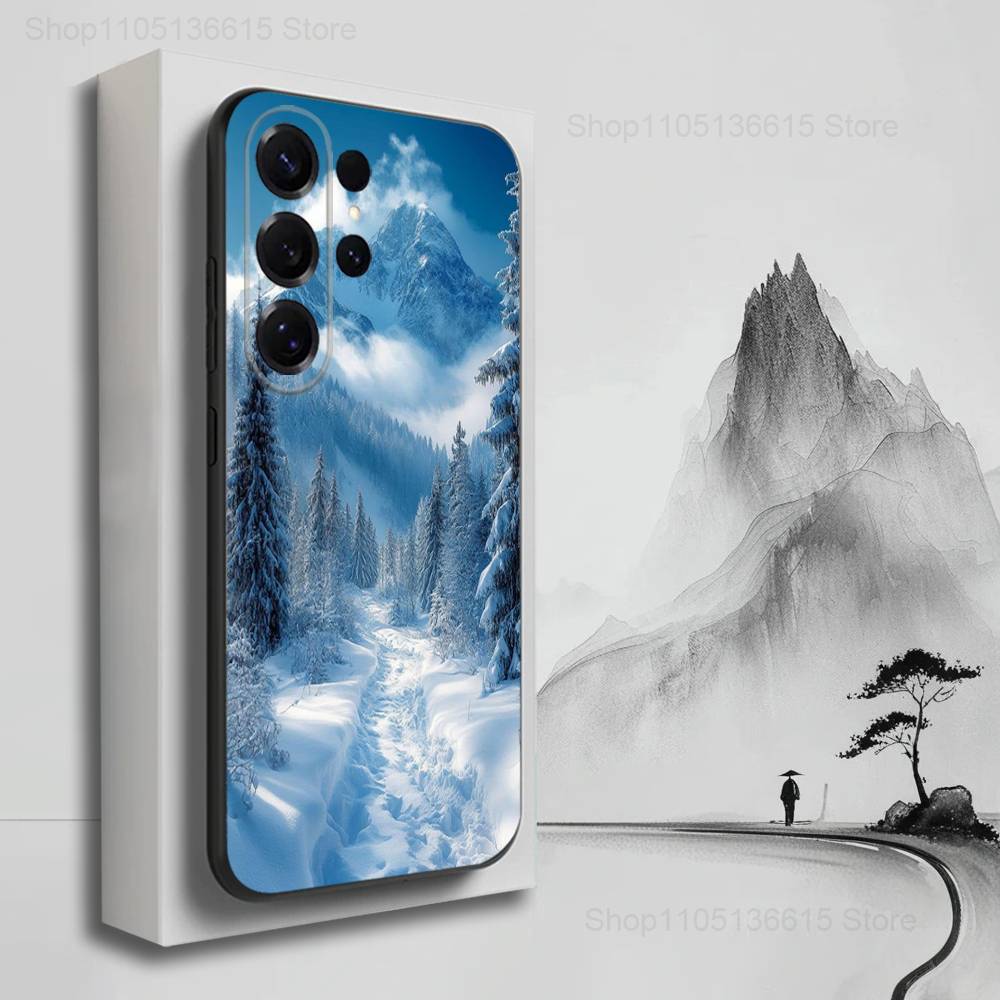 Sacred Mount Everest Phone Case For Samsung S25,S24,S23,S22,S21,S20,S10,S9,Ultra,Plus,Lite,FE,Soft Silicone Black Cover