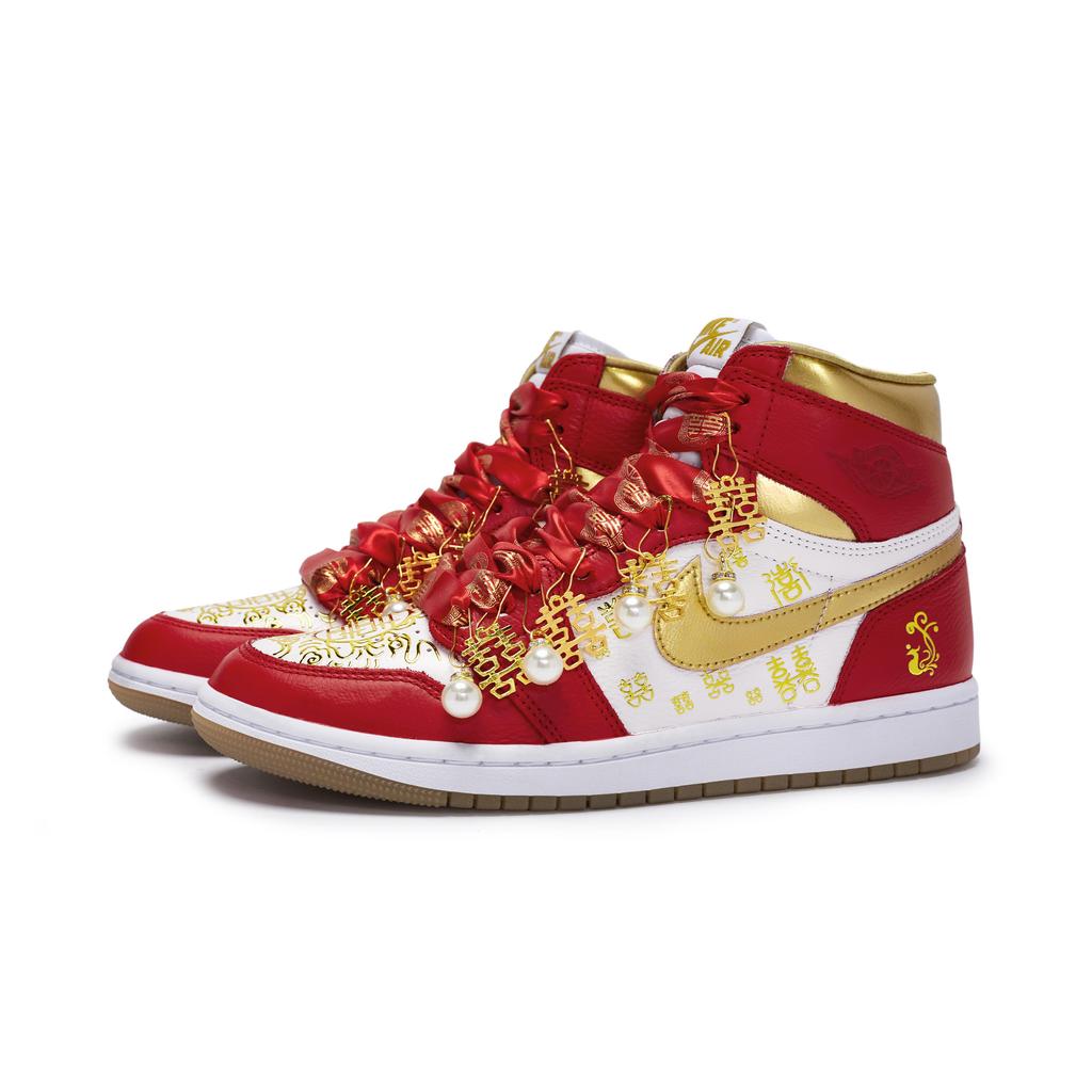 Jordan Air Jordan 1 811 Fabricare, Bai Xi Tu, Cutie Cadou Rezistentă la Abraziune Respirabilă High top FD2596-107(Team80-S-BOX)