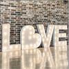 1Pc 73cm Lighting Heart Frame KT Board Party Decor for Wedding Birthday Home Party Decorating Tool